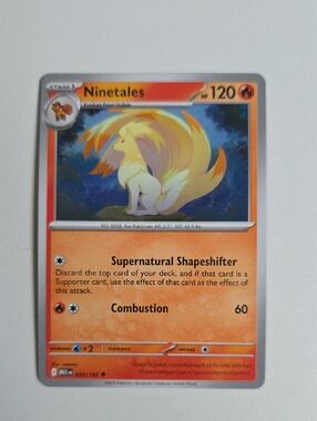 Pokemon Ninetales Trading Card - Orange, Yellow
